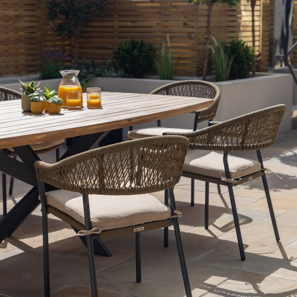 Maze - Bali Rope Weave 8 Seat Oval Dining Set product image