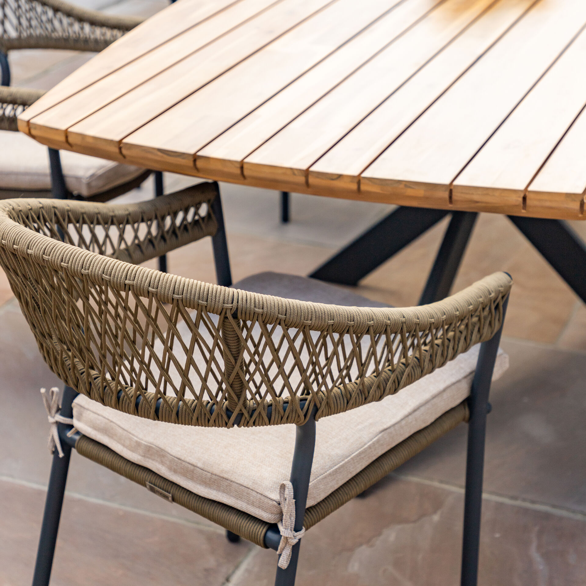 Maze - Bali Rope Weave 8 Seat Oval Dining Set product image