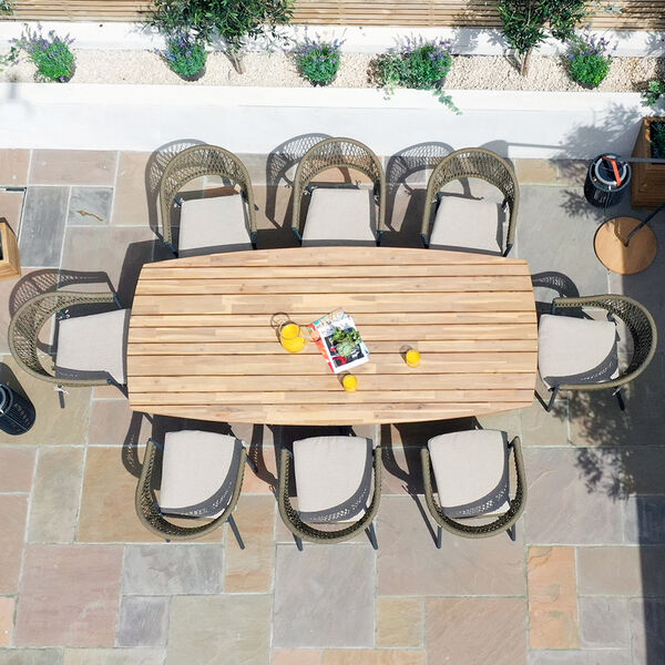 Maze - Bali Rope Weave 8 Seat Oval Dining Set product image