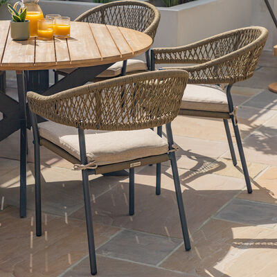 Maze - Bali Rope Weave 6 Seat Round Dining Set product image