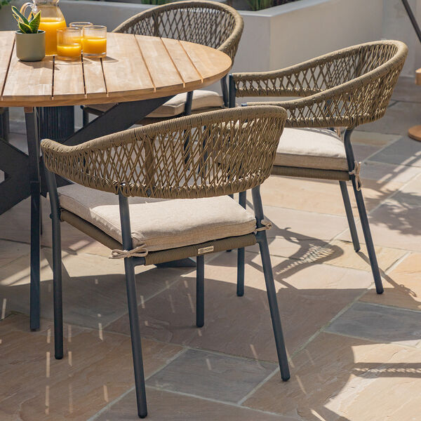Maze - Bali Rope Weave 6 Seat Round Dining Set product image