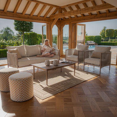Maze - Havana Rope Weave 3 Seat Sofa Set with Rectangular Coffee Table product image
