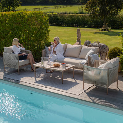 Maze - Havana Rope Weave 3 Seat Sofa Set with Rectangular Coffee Table product image
