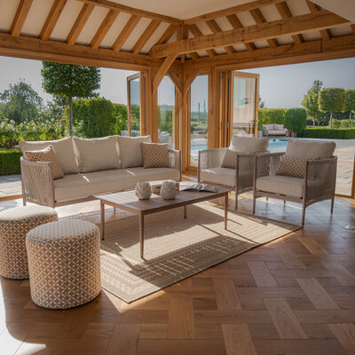 Maze - Havana Rope Weave 3 Seat Sofa Set with Rectangular Coffee Table product image