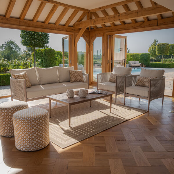 Maze - Havana Rope Weave 3 Seat Sofa Set with Rectangular Coffee Table product image