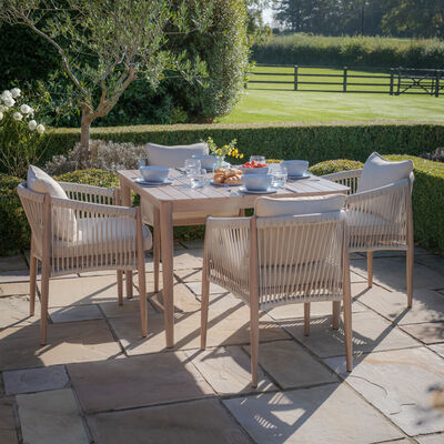 Maze - Havana Rope Weave 4 Seat Square Dining Set product image