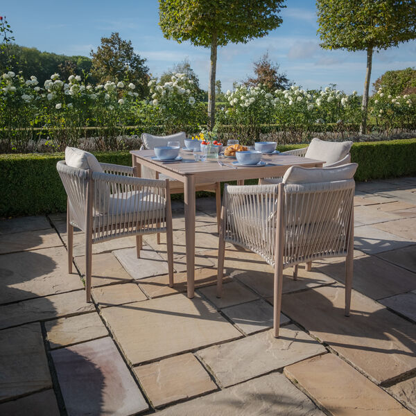 Maze - Havana Rope Weave 4 Seat Square Dining Set product image