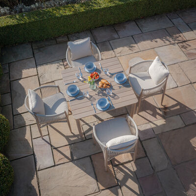 Maze - Havana Rope Weave 4 Seat Square Dining Set product image