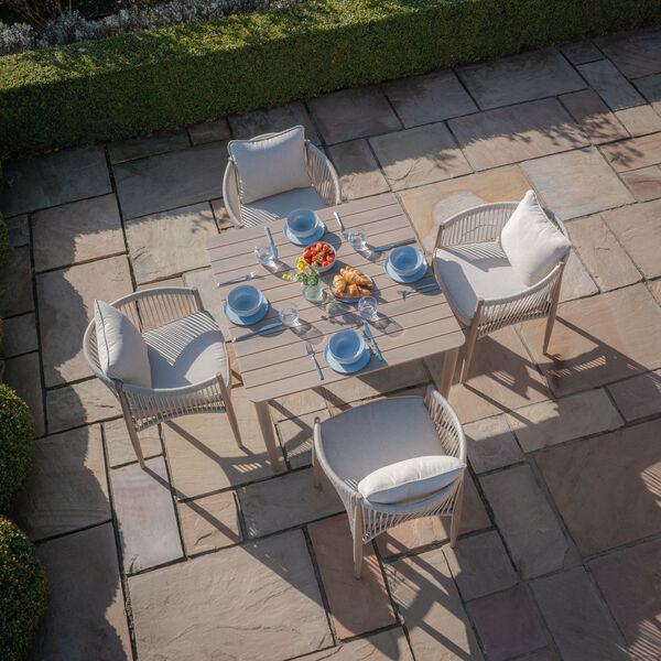 Maze - Havana Rope Weave 4 Seat Square Dining Set product image