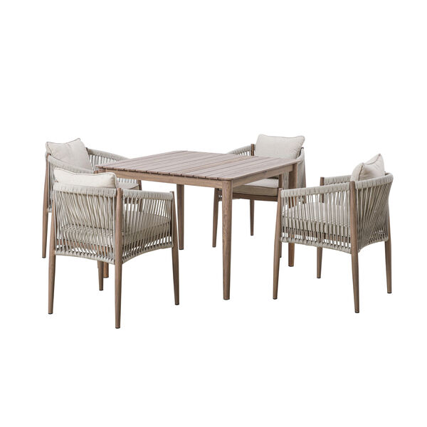 Maze - Havana Rope Weave 4 Seat Square Dining Set product image