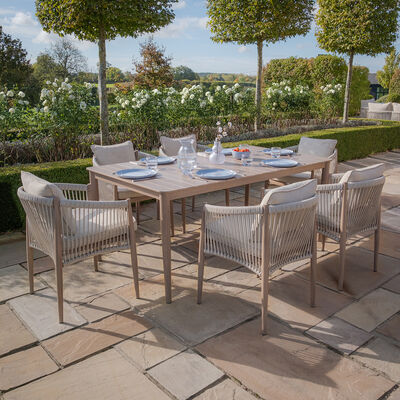 Maze - Havana Rope Weave 6 Rectangular Dining Set product image