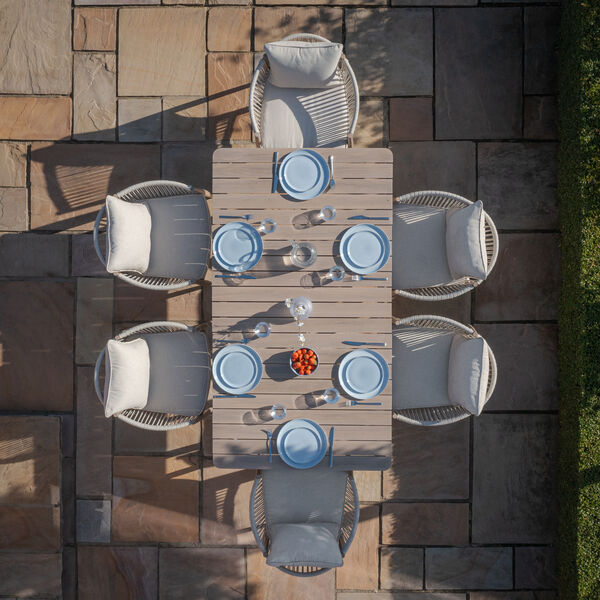 Maze - Havana Rope Weave 6 Rectangular Dining Set product image