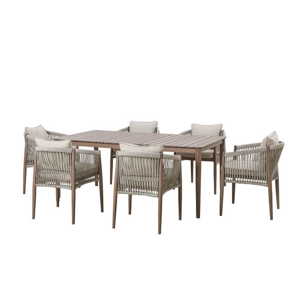 Maze - Havana Rope Weave 6 Rectangular Dining Set product image