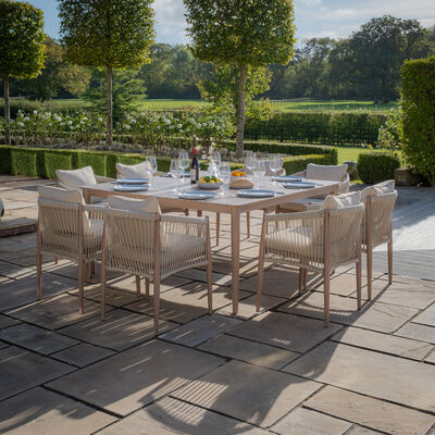 Maze - Havana Rope Weave 8 Seat Square Dining Set product image
