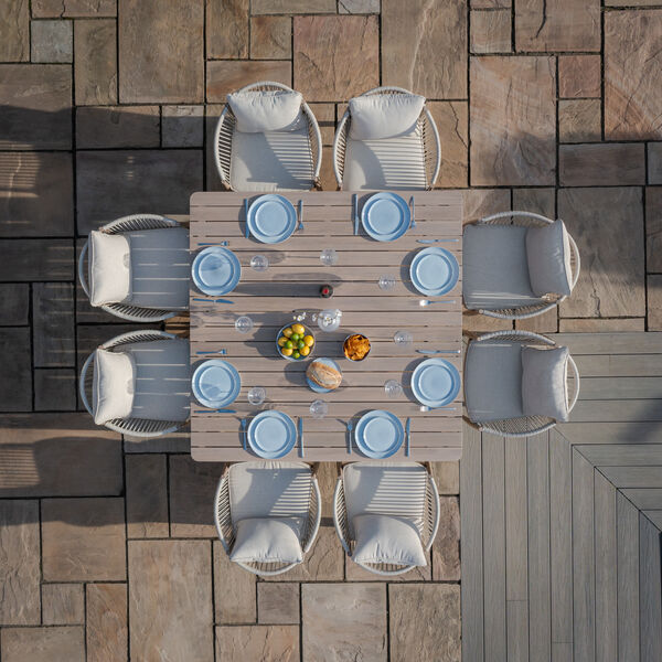 Maze - Havana Rope Weave 8 Seat Square Dining Set product image