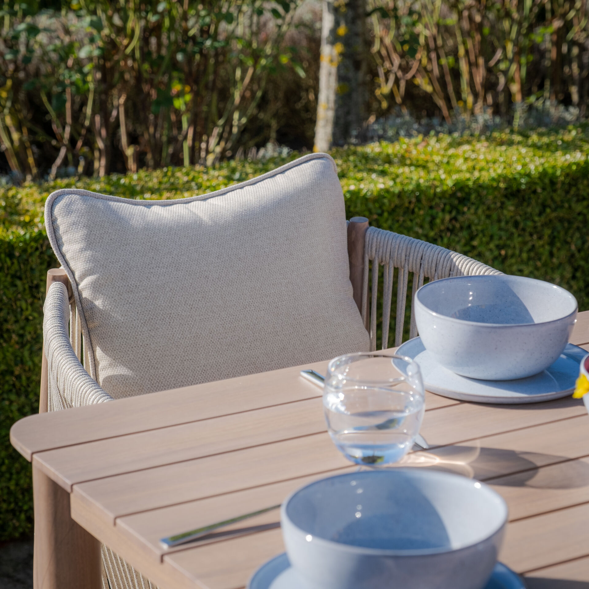 Maze - Havana Rope Weave 8 Seat Square Dining Set product image