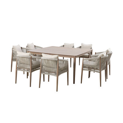Maze - Havana Rope Weave 8 Seat Square Dining Set product image