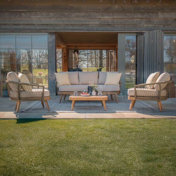 Maze - Bali Rope Weave 3 Seat Sofa Set with Large Square Coffee Table product image
