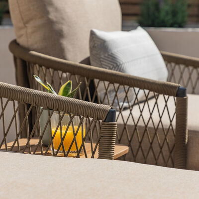 Maze - Bali Rope Weave Double Sunlounger Set with Small Square Coffee Table product image