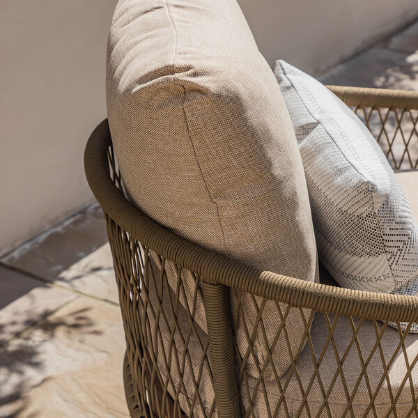 Maze - Bali Rope Weave Double Sunlounger Set with Small Square Coffee Table product image