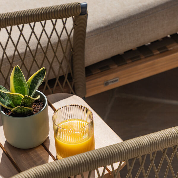 Maze - Bali Rope Weave Double Sunlounger Set with Small Square Coffee Table product image