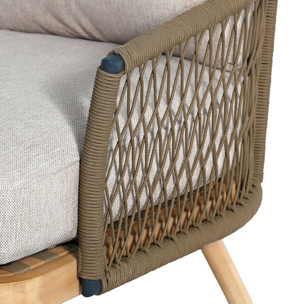 Maze - Bali Rope Weave Double Sunlounger Set with Small Square Coffee Table product image