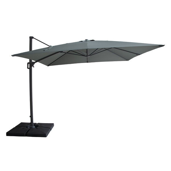 Maze - Helios 3m x 3m Square Rotating Cantilever Parasol with Base - Oil Green product image