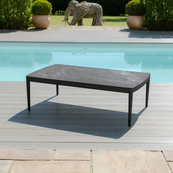 Maze - Milan Rope Weave 3 Seat Sofa Set with Rectangular Coffee Table - Charcoal product image