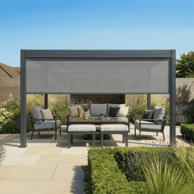 Jupiter Pergola - Zip Blind For 4m Side