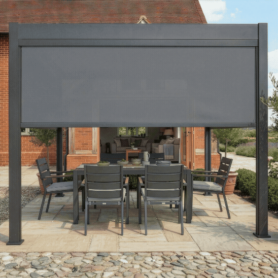 Jupiter Pergola - Zip Blind For 3m Side
