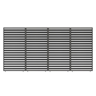 Maze - Solis Pergola Pack of 4 Fixed Positioned Side Louvres (4m) - Grey product image