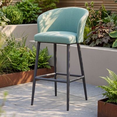 Fabric Zen Bar Stool - Sage Green