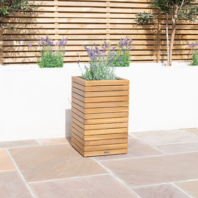 Maze - Bali Medium Planter with Metal Liner - Acacia Wood product image
