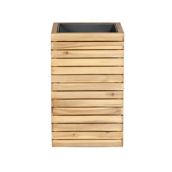 Maze - Bali Medium Planter with Metal Liner - Acacia Wood product image