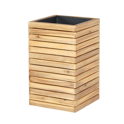Maze - Bali Medium Planter with Metal Liner - Acacia Wood product image
