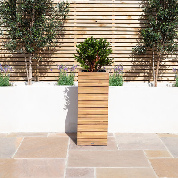 Maze - Bali Large Planter with Metal Liner - Acacia Wood product image