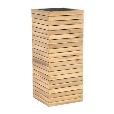 Maze - Bali Large Planter with Metal Liner - Acacia Wood product image