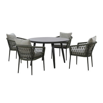 Maze - Monaco Rope Weave 4 Seat Round Dining Set product image