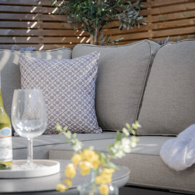 Maze - Monaco Rope Weave Small Corner with Pair of Round Coffee Tables 2 & Armchairs - Ivy Green product image