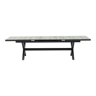 Maze - Vienna 6 - 10 Seat Extending Rectangular Dining Table with Charcoal Aluminium Frame product image