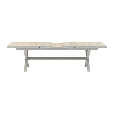 Maze - Vienna 6 - 10 Seat Extending Rectangular Dining Table with Dawn Grey Aluminium Frame product image