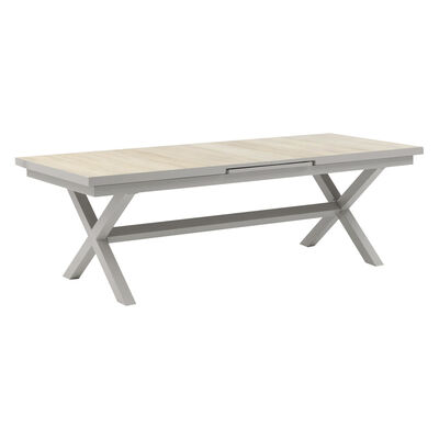 Maze - Vienna 6 - 10 Seat Extending Rectangular Dining Table with Dawn Grey Aluminium Frame product image