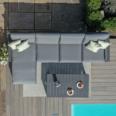 Maze - Amalfi Chaise Aluminium Sofa Set - Grey product image