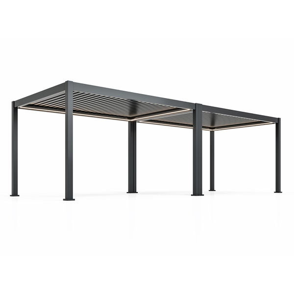 Eden Pergola Aluminium Jointing Kit for 3m side Grey