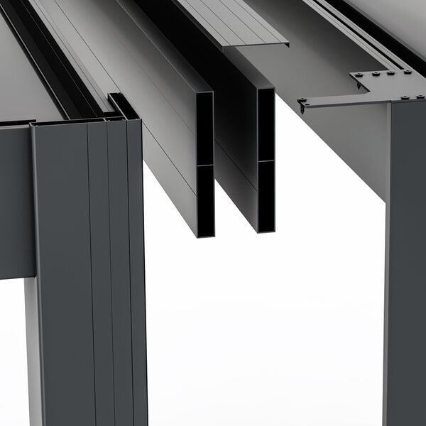 Eden Pergola Aluminium Jointing Kit for 3m side Grey