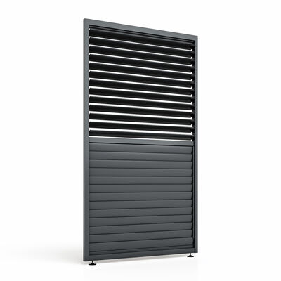 Maze - Eden Pergola Adjustable Grey Louvre Panel (125 x 222cm) - fits within 4m product image