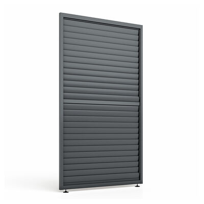 Maze - Eden Pergola Adjustable Grey Louvre Panel (125 x 222cm) - fits within 4m product image