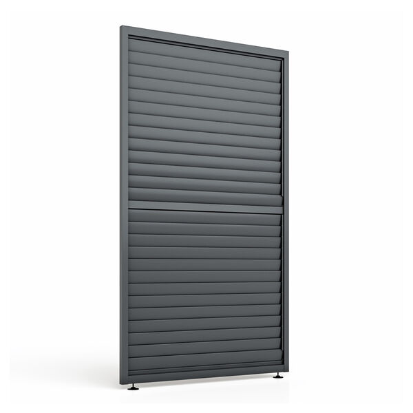 Maze - Eden Pergola Adjustable Grey Louvre Panel (125 x 222cm) - fits within 4m product image