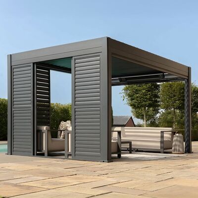 Eden Pergola Sliding Louvre Panel Door 262x222