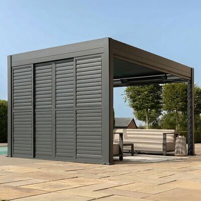 Eden Pergola Sliding Louvre Panel Door 262x222